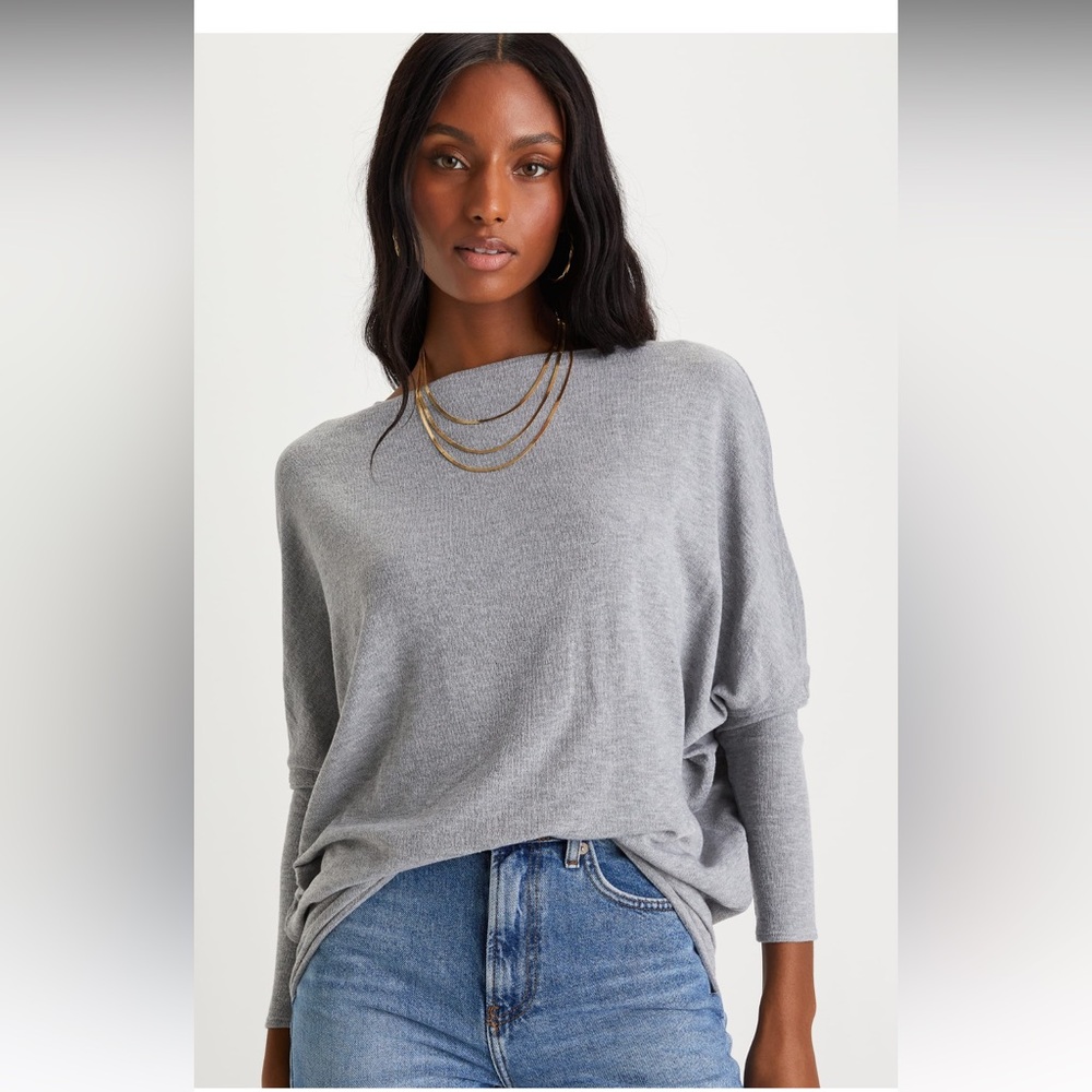 Lulus Heather gray top